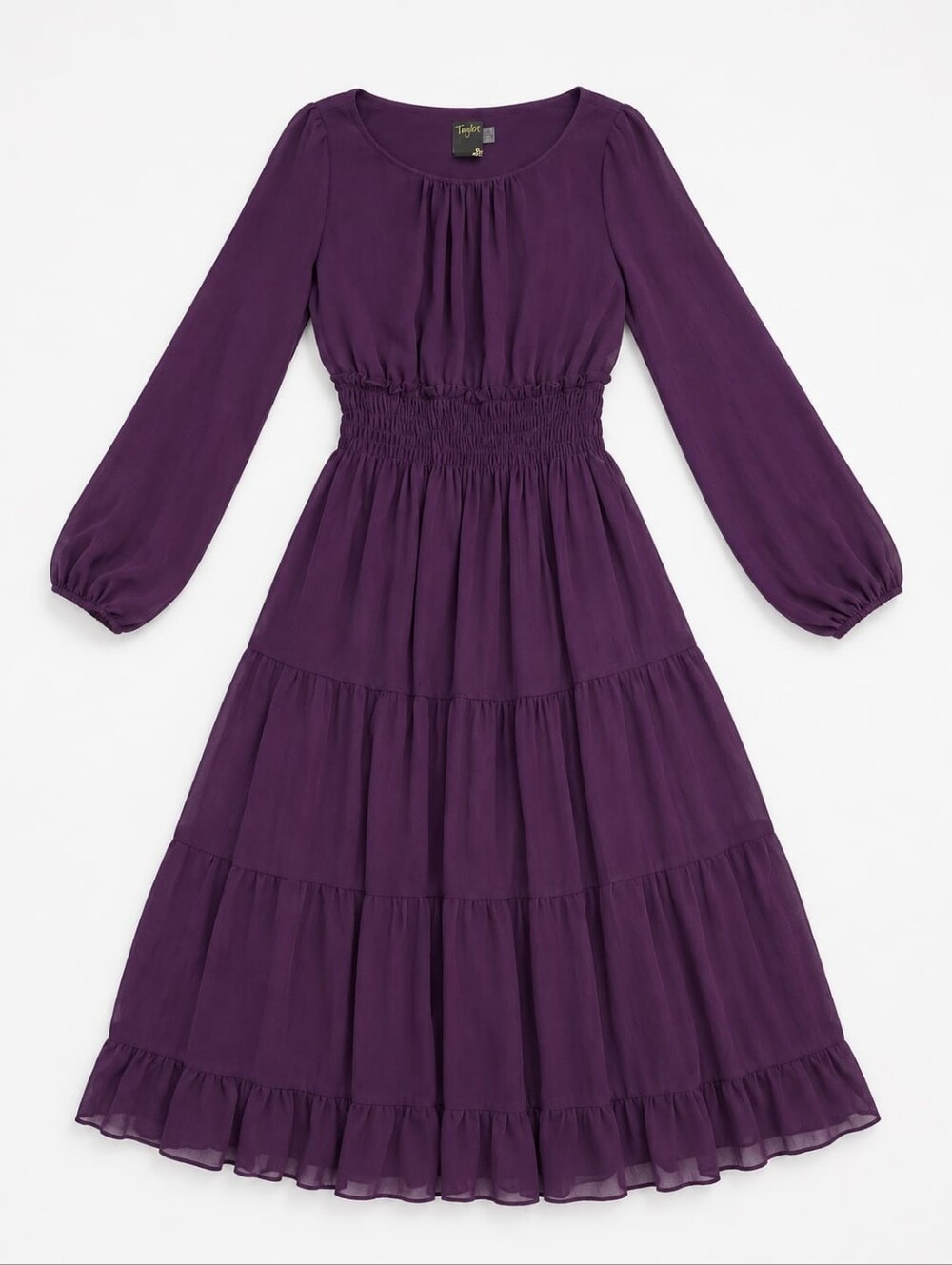 Taylor Dress Long Nordstrom Women's Dress in Deep Plum New!